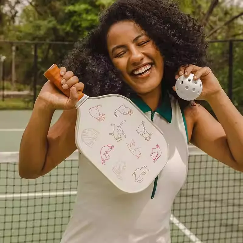 

Lightweight Pickleball Racket Carbon Fiber Pickleball Paddle Beginners Practice Pickleballs Paddles Portable Sports Equipment