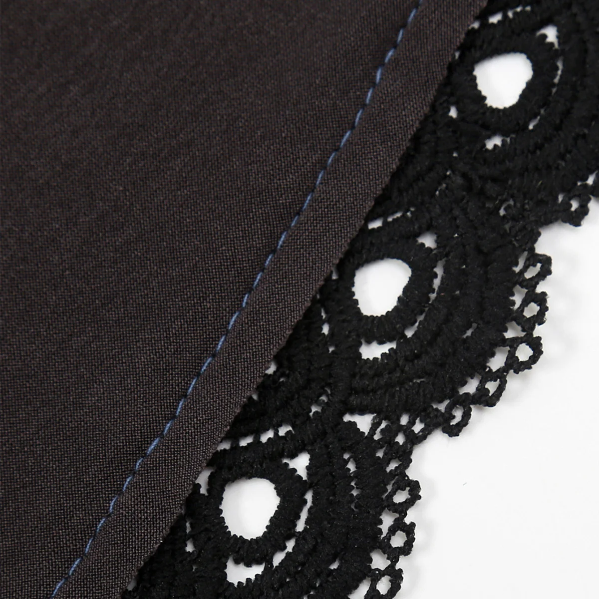 Um Robe Monocromático à Prova de Sol, Muito Elástico, Respirável, Renda Preta, Moda, Novo