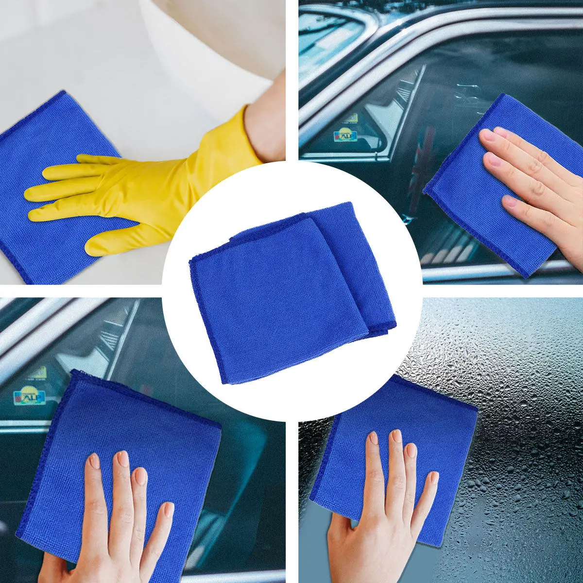 50 pcs Microfiber Car Drying Towel Cleaning Cloth Absorbent Wash Halloween Christmas New Year Microfiber Clean Cloths Super