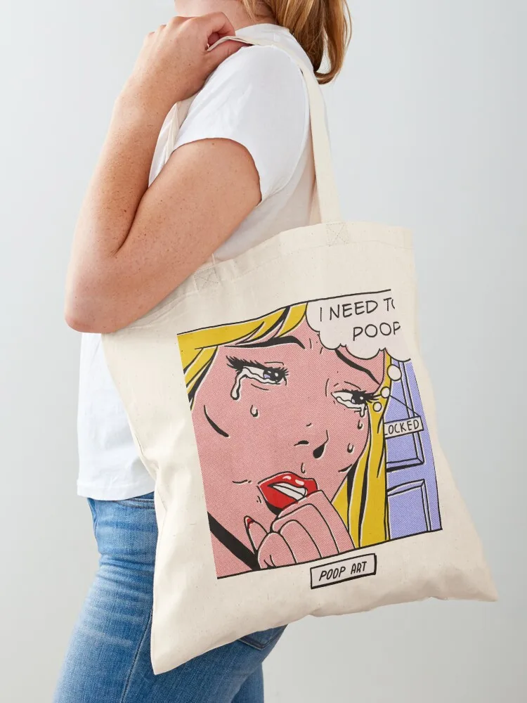 

Poop Art Pop Art Tote Bag Women's shopper canvas bags Women's bag shopper bag woman