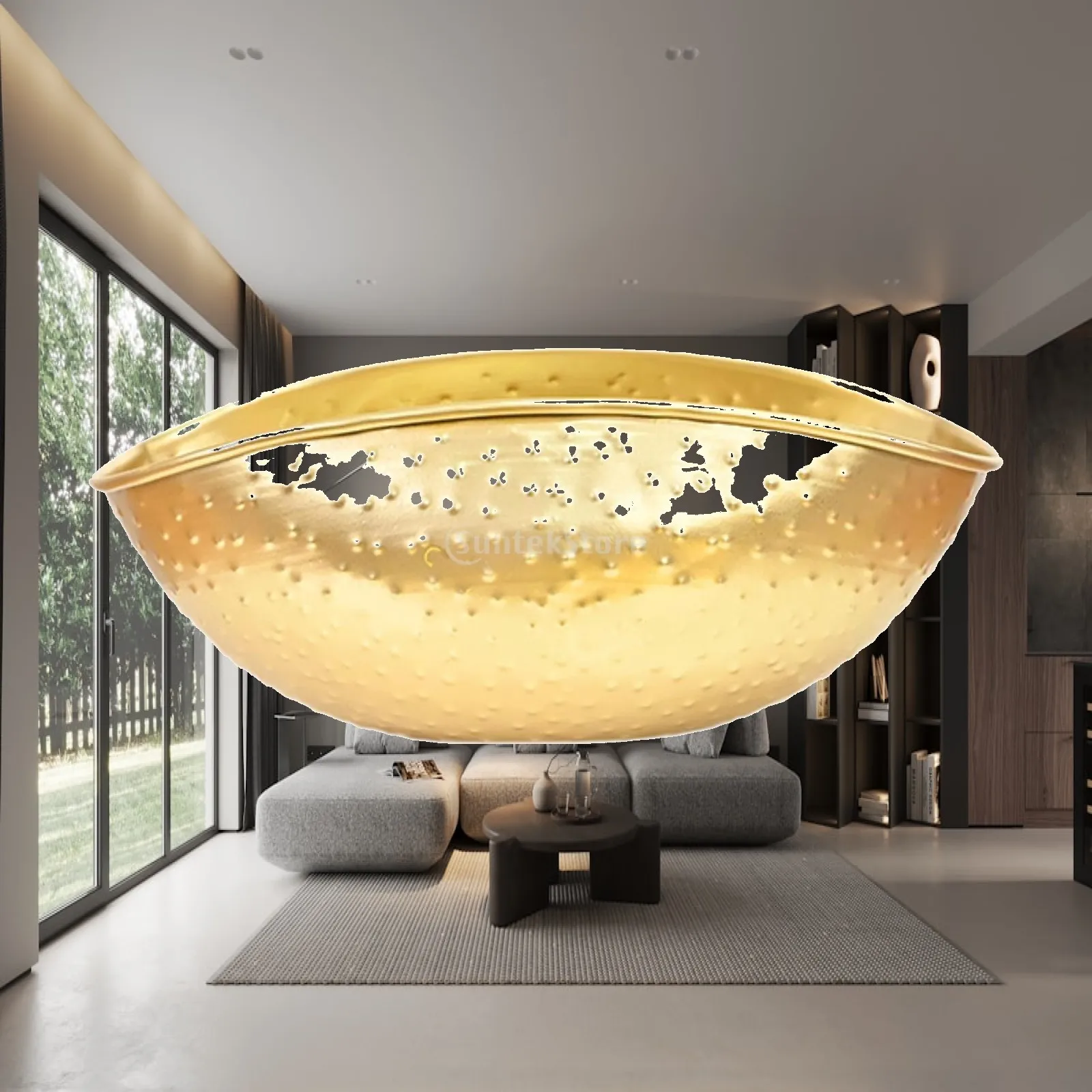 Golden Plant Pot Home Decoration Vase Jubao Bowl for Holiday Tea Room Cafe