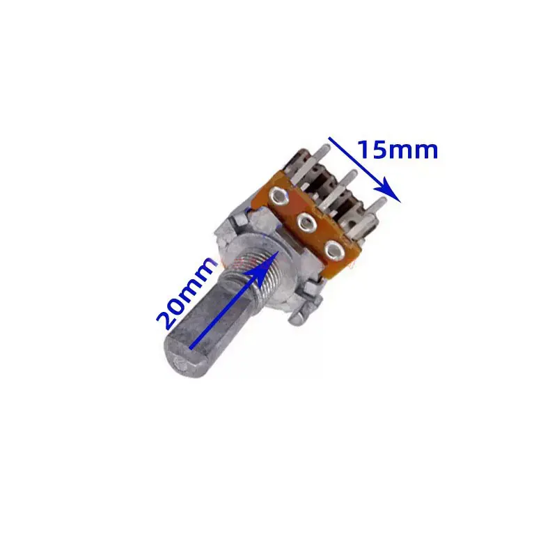 5PCS ALPS RK16 type double volume potentiometer 20mm A50K 394