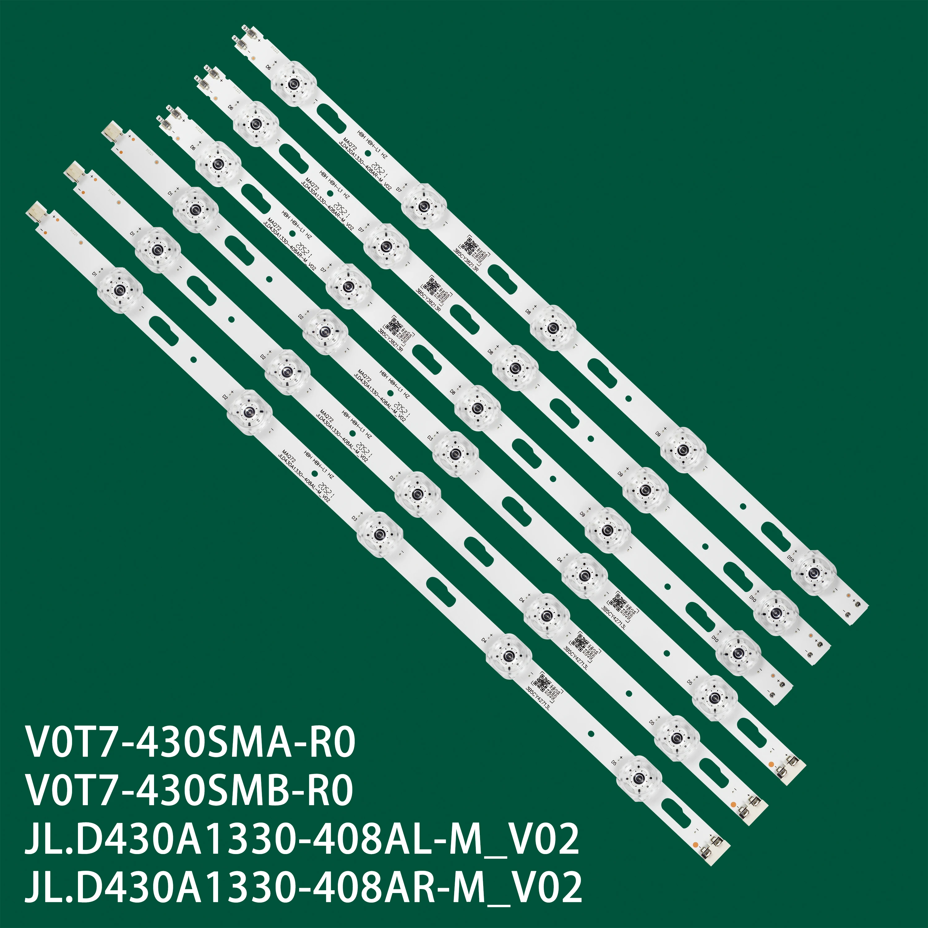 Bar LED for CY-GT043HGAY2V CY-GT043HGHV1H V0T7-430SMA-R0 V0T7-430SMB-R0 LM41-00867A 00868A 00885A 00886A