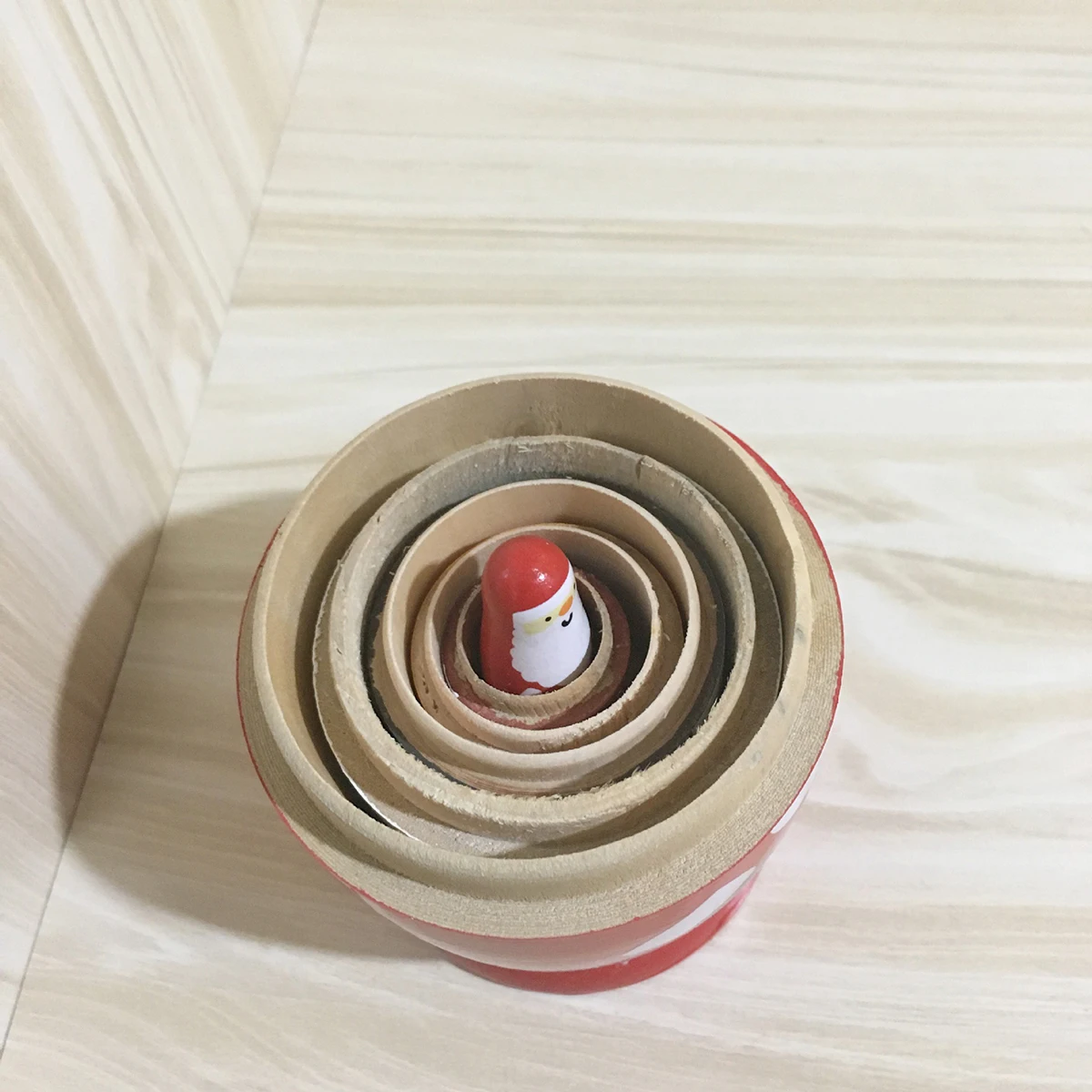 

6 Pcs Five-Layer Matryoshka Nesting Toys Russian Stack Stacking Bamboo
