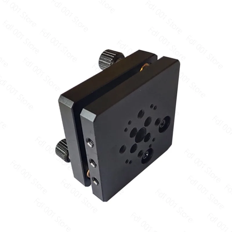Precision Two-Axis Optical Manual Tilt Table - Laser Deflection Fine-Tuning & Angle Displacement Stage with Optical Holder