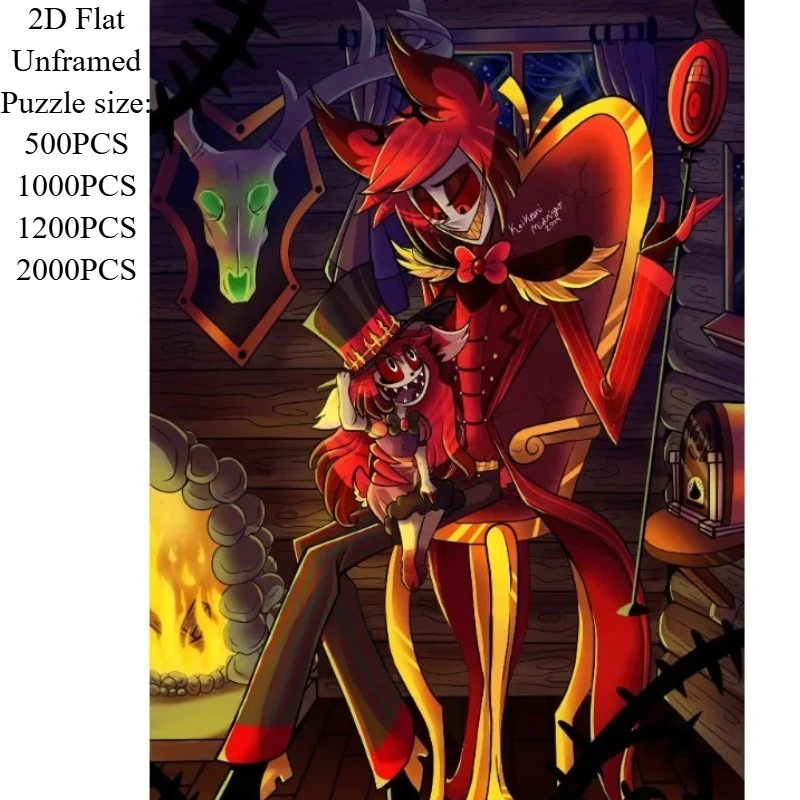 

Пазлы для взрослых Hazbin Hotel (500/1000 деталей) — аниме-тематика, подходят для взрослых и семей, сложные крупные элементы, портативные.