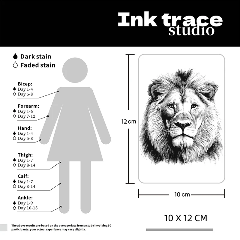 1/2PCS Temporary Tattoo,Lasts To 15 Days New Technology Magic Waterproof Semi Permanent Sticker.