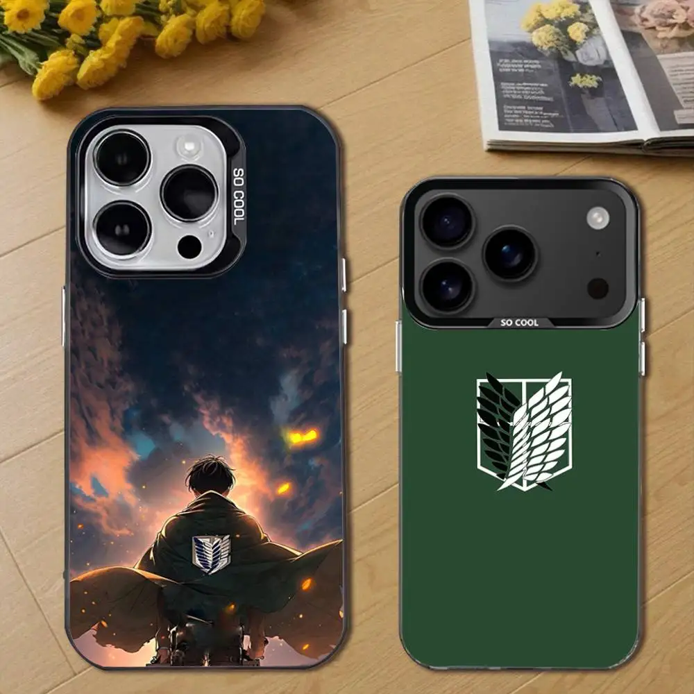 L-Levi Attack On Titan Phone Case For iPhone 17,16,15,14,13,12,11,Pro,Max,Plus,E,Air,Mini Black Tpu Cover