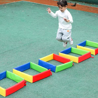 Folding Jumping  Lattice Hole Drill Hole Children's Outdoor Early Education Sports Exercise Props Indoor and Outdoor Fun Games