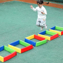 Folding Jumping  Lattice Hole Drill Hole Children's Outdoor Early Education Sports Exercise Props Indoor and Outdoor Fun Games