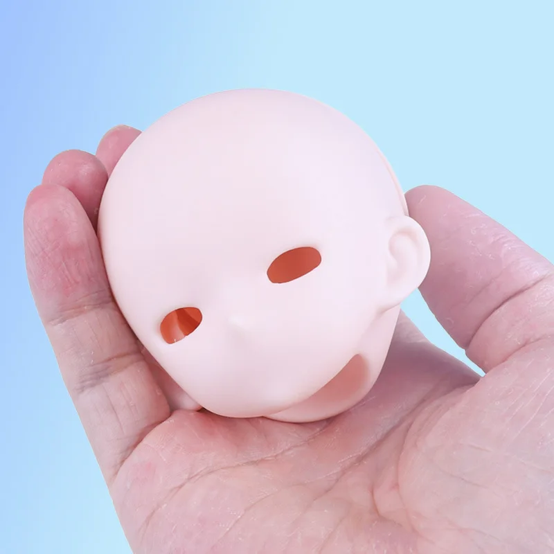 45cm Universal Head Accessories For Boys Girls Dolls 1/4 Scale Secondary Bald Head Practice Make-up BJD Vinyl No Make-up Head
