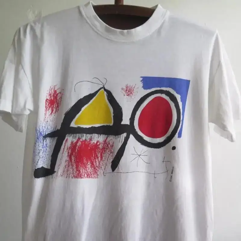 Vintage Joan Miro T Shirt Art Artist Painting L Rare Mir