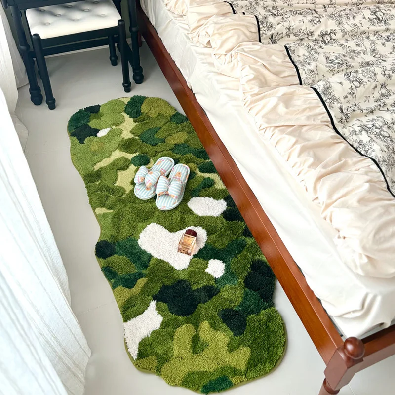 Forest Moss Tuffed Real Soft Carpet