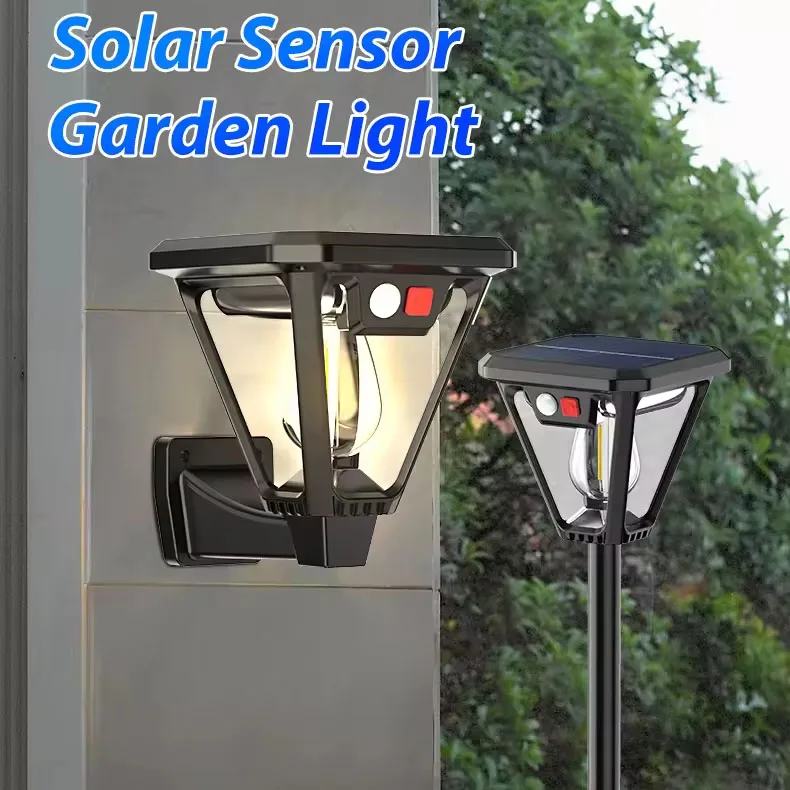 

Светодиодные солнечные фонари с датчиком движения, открытый сад, водонепроницаемый настенный/фонарь, садовый светодиодный светильник для уличного сада, виллы, крыльца