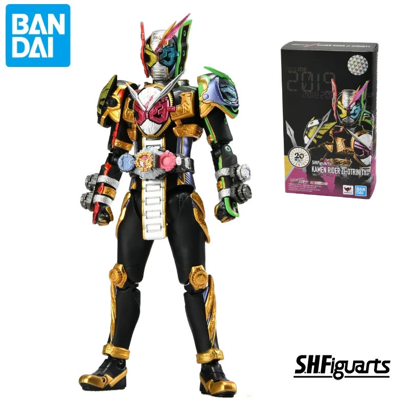 In Stock Original Bandai S.H.Figuarts SHF Tokusatsu Kamen Rider Zi-O Trinity Action Figure Toys Collection Model Gift