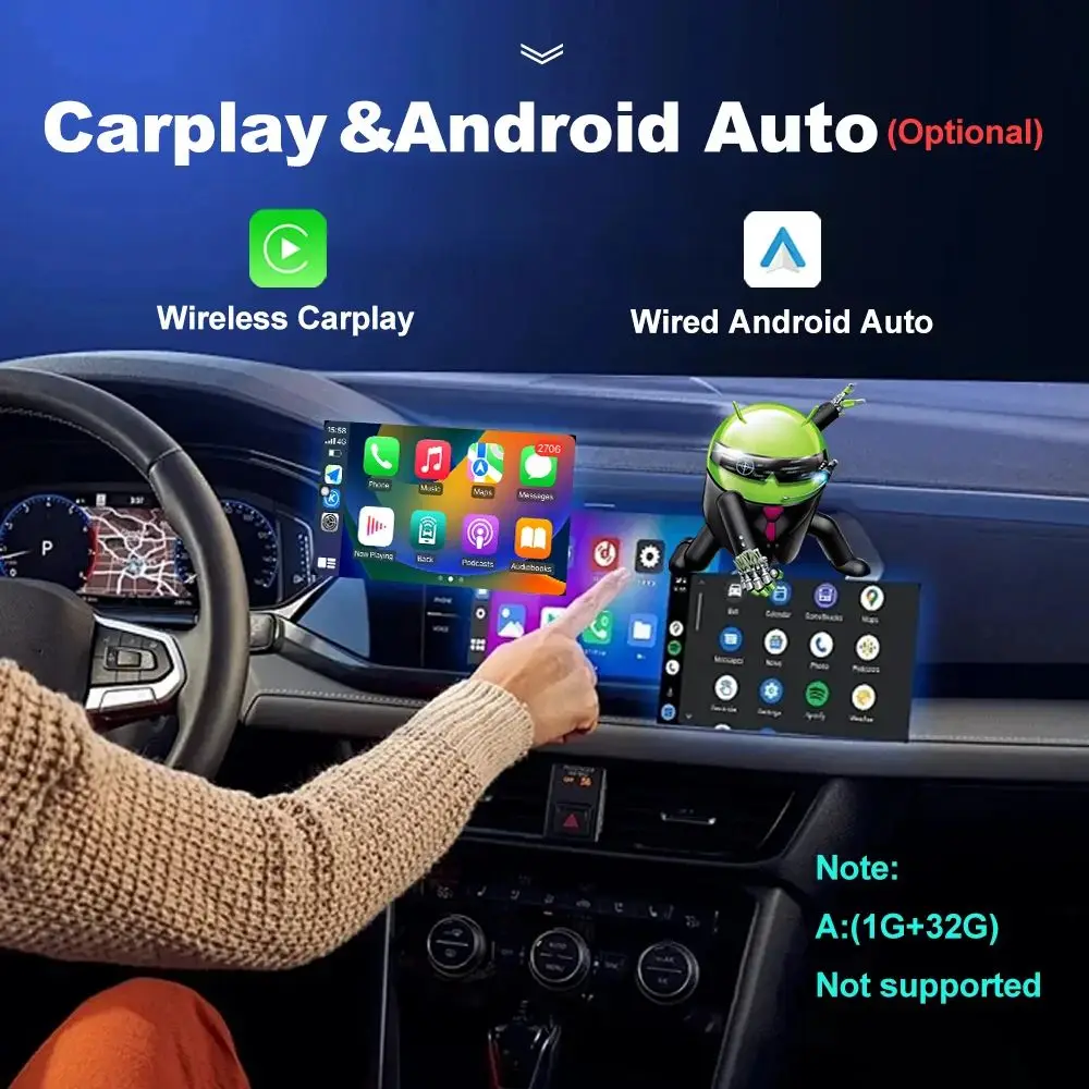 Autoradio Android avec Navigation GPS et Wi-Fi pour KIA Sportage 4 QL, Lecteur Stéréo, 9 Pouces, Limitation Vidéo, Carplay, 2016 - 2018