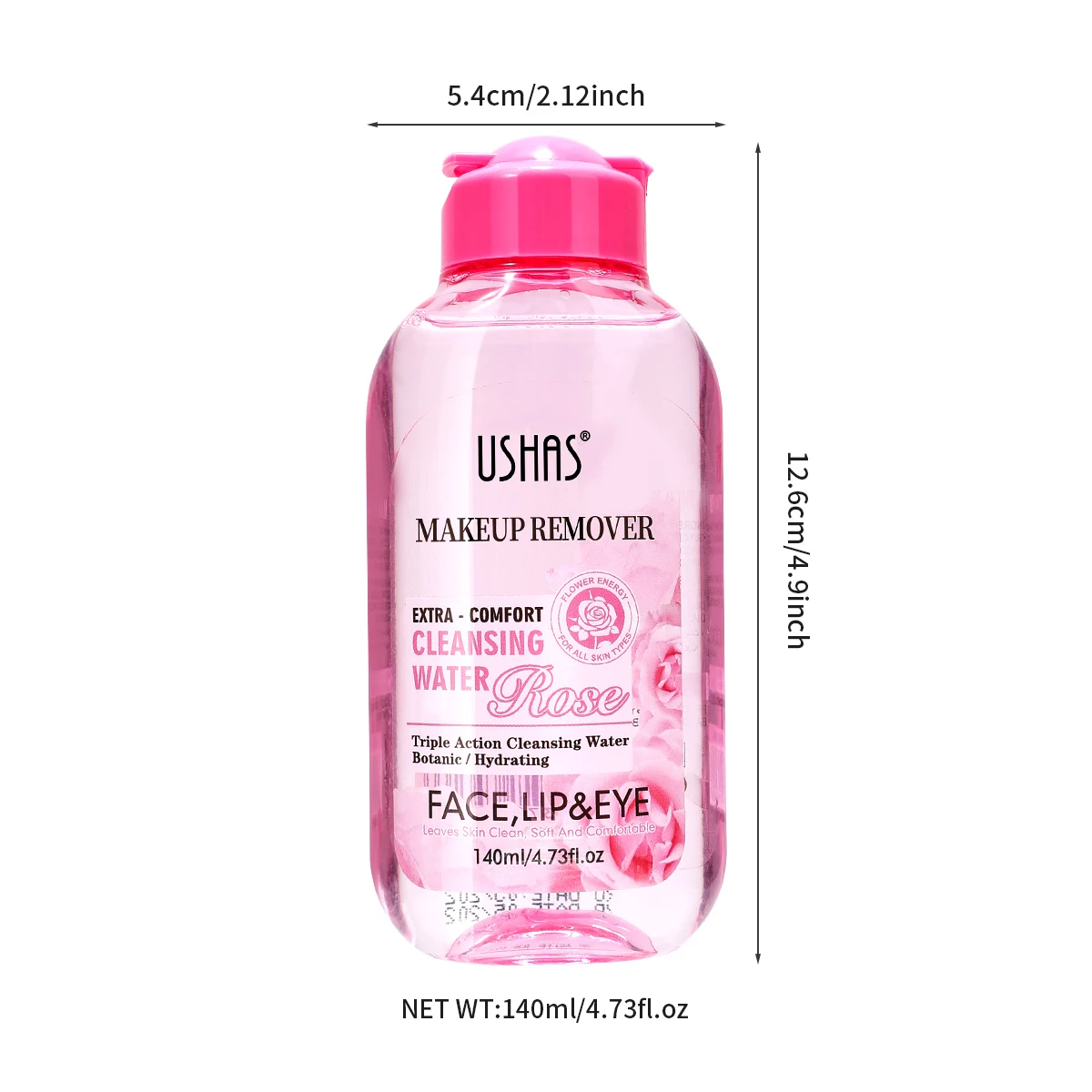 USHAS Makeup Remover Cleaning Water Moisturizing Gentle Soothing Sensitive Facial Makeup Remover Soft Makeup Remover