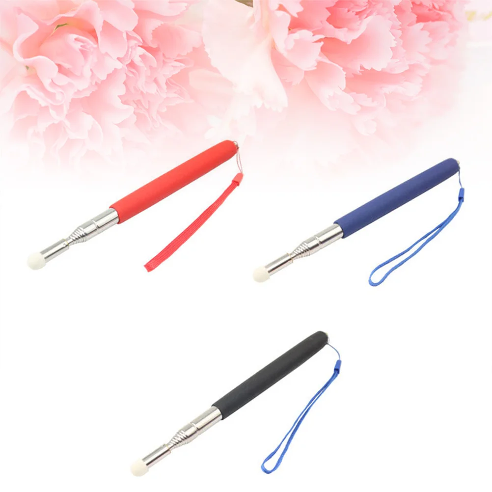 Puntatore didattico retrattile telescopico da 3 pezzi, penna a mano estensibile, manico antiscivolo, adatto per presentazioni in classe