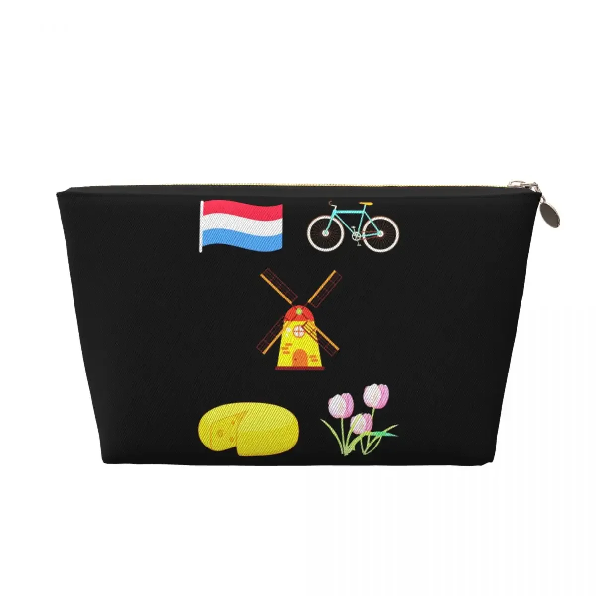 Custom Netherlands Flag Makeup Bag Women Travel Cosmetic Organizer Fashion Proud To Be Dutch Storage Toiletry Bags