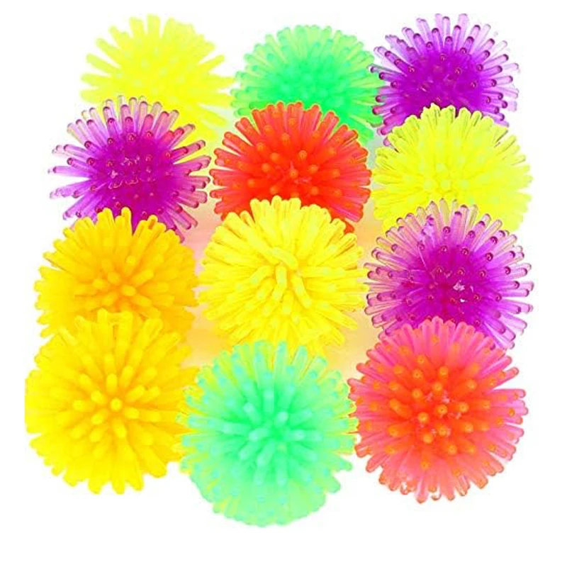 50PCS Multicolored Small Soft Spiky Balls Massage Relaxing Stress Relief For Anxiety Sensory Calming Fidget Toys Kids Adults