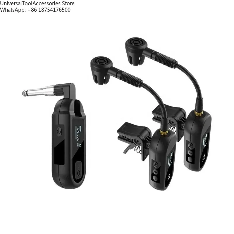 Digital LED Display Violin Guitar Durable M03 800mAh USB UHF 5V Wireless Receiver Transmitter