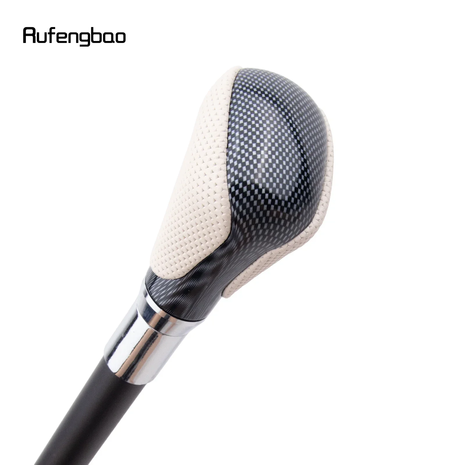 화이트 블랙 가죽 화이트 워킹 지팡이 패션 장식 워킹 스틱 신사 우아한 코스프레 지팡이 Crosier 94cm