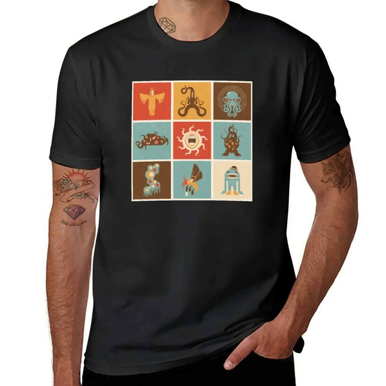 

The Lovecraftian Squares T-Shirt for a boy Clothing Short sleeve tee plain white t shirts men