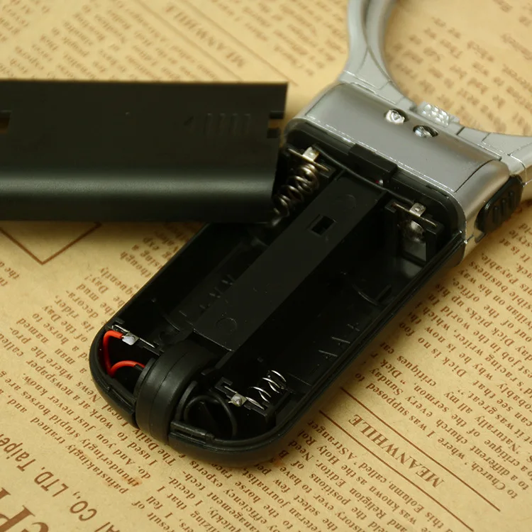 65Mm Handheld Magnifier Illuminated Magnifying Glass with Led Light for Reading/repair 3X Mini Pocket Microscope Jewelry Loupe