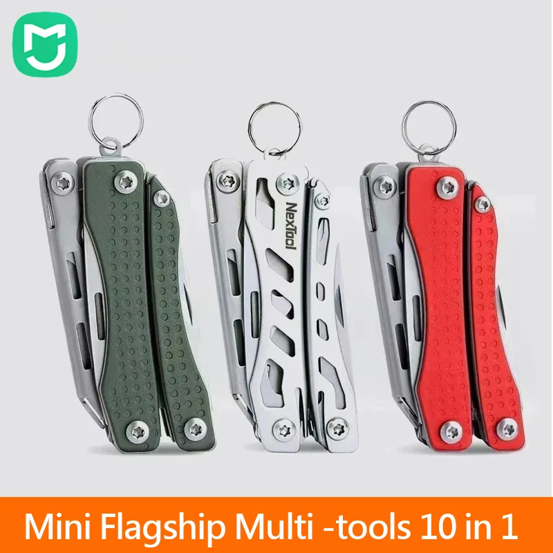 

Многофункциональный складной инструмент Mijia NexTool Mini Flagship 10 в 1: плоскогубцы, отвертка, открывалка для бутылок, для активного отдыха