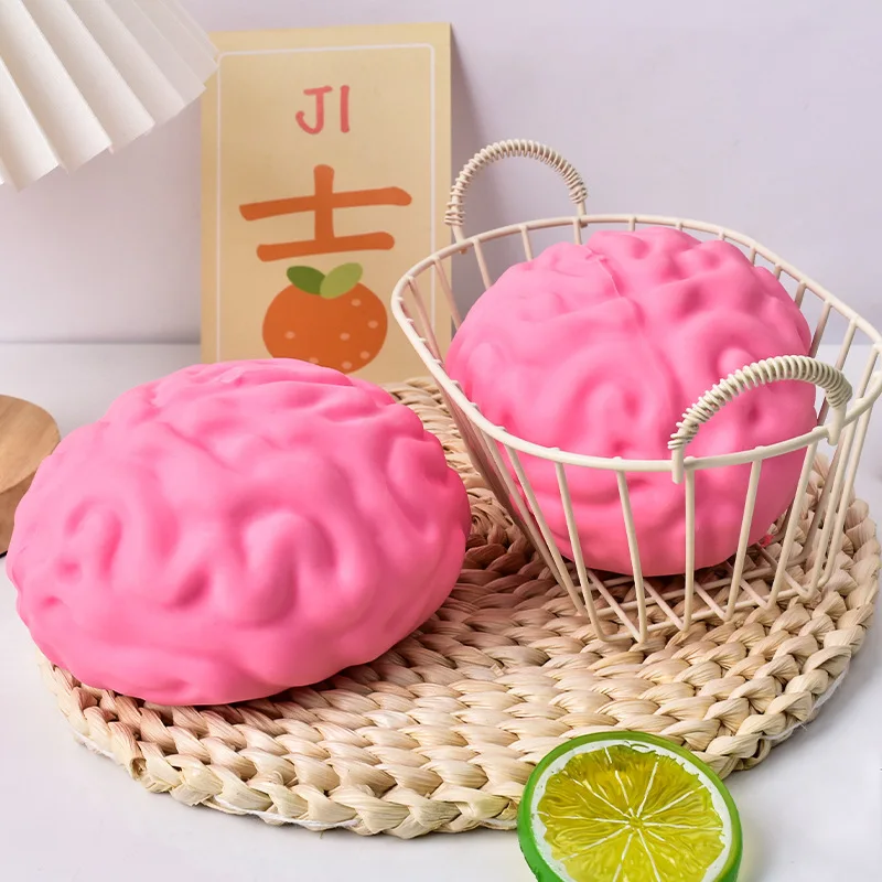 

Trending Super Large Brain Stress Relief Squishy Toy Slow Rebound Cheese Brain Ball Squeeze Toy Perfect Birthday Surprise Gifts