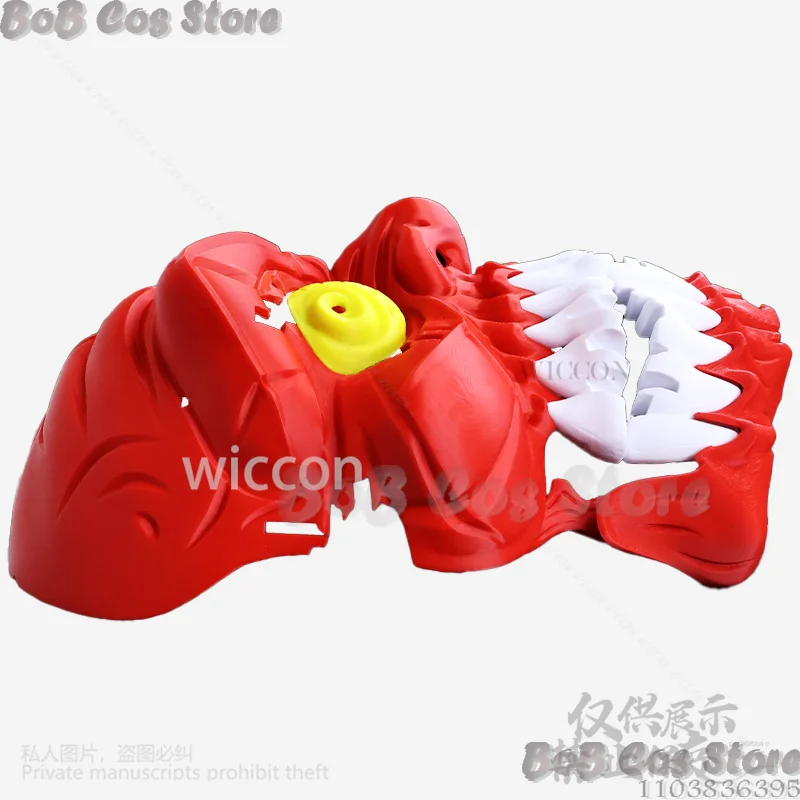 Anime Dandadan Cosplay Turbo Granny 3D Printing Base Half Mask Hard Plastic Mask Costume For Halloween Christmas Cos Customized