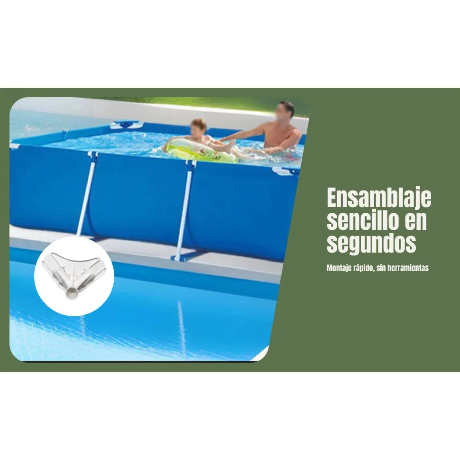Pool -pool -pool Corner Support Resistant for Metal Pww Garden Pool Pww Swimming Pools