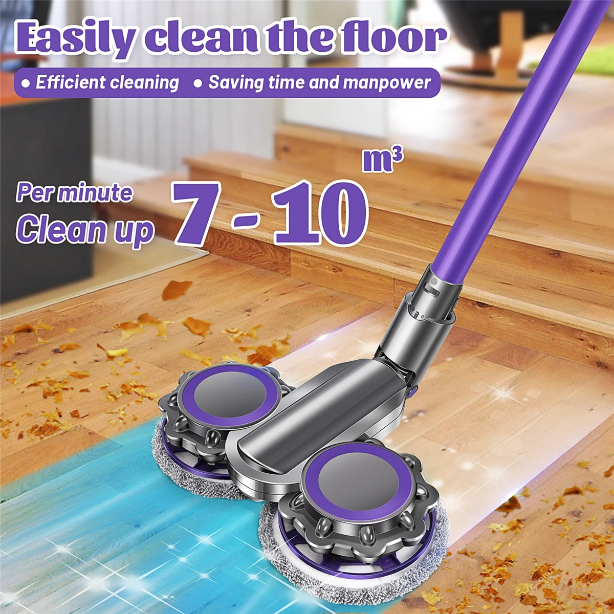 Acessório de esfregão elétrico para aspirador Dyson, molhado, seco, esfregando, água, V6, Dc58, Dc59, modelo Dc62