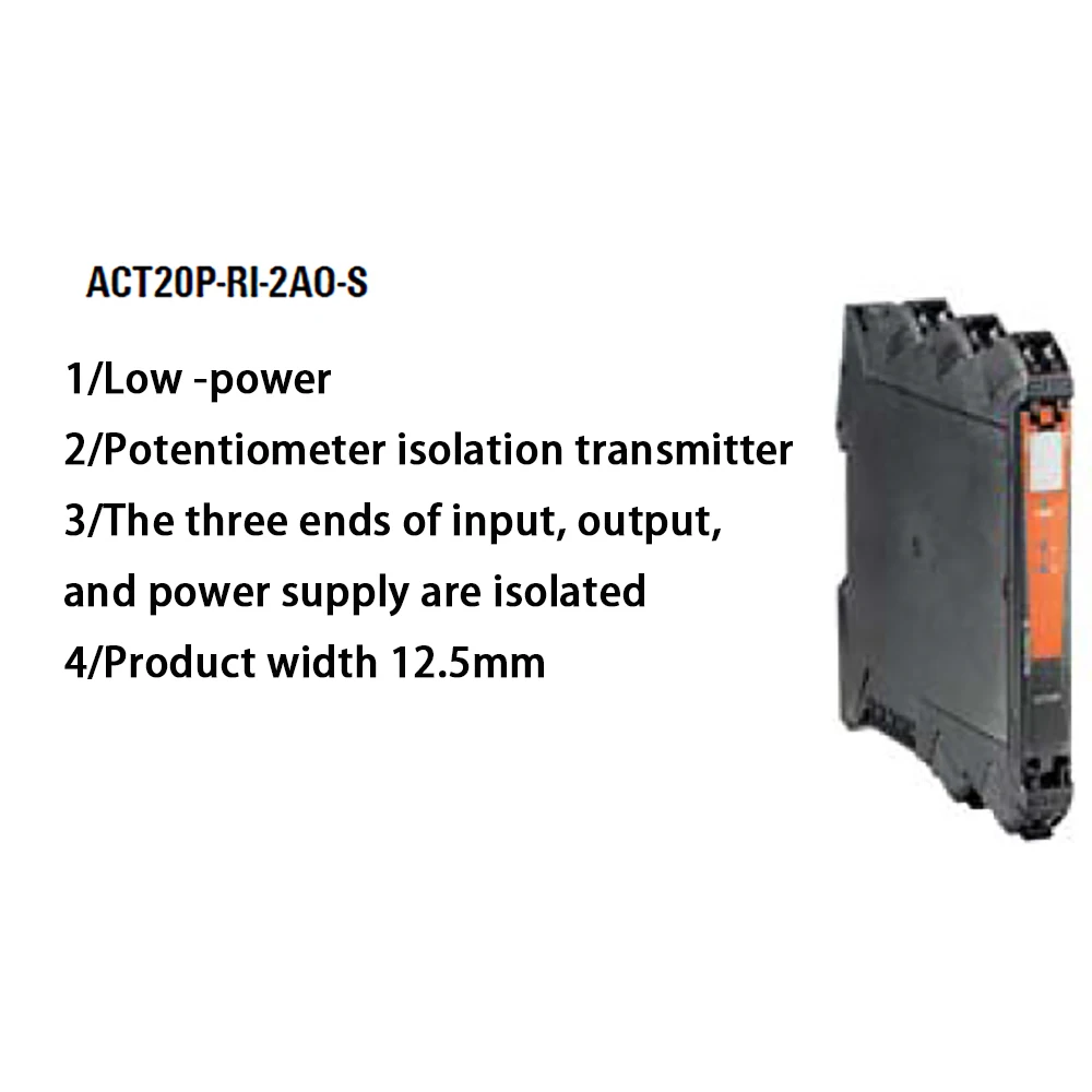 7760054238   ACT20P-RI-2AO-S ใหม่ "One in/Two out" Potentiometer การแยกสัญญาณเครื่องส่งสัญญาณ