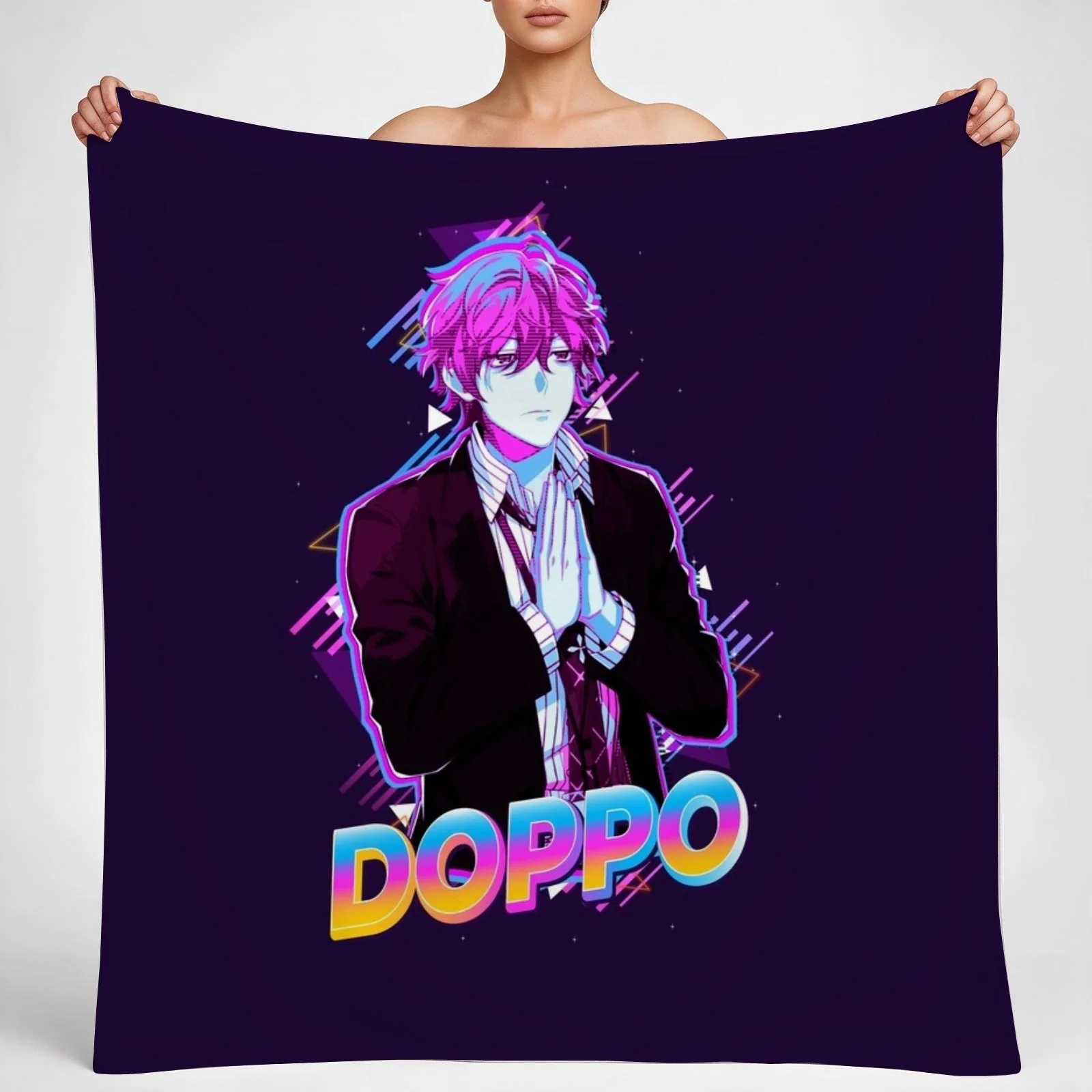 Doppo Kannonzaka Hypnosis Mic Throw Blanket couch cozy soft plush fuzzy picnic outdoor blanket