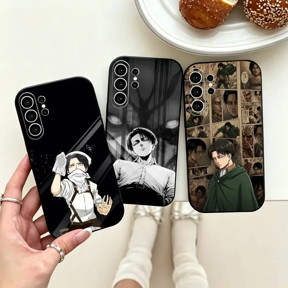 Attack on Titan Levi Ackerman  Phone Case For Samsung S25,S24,S21,S22,S23,S30,Ultra,S20,Plus,Fe,Note,10,9,5G Black Cover
