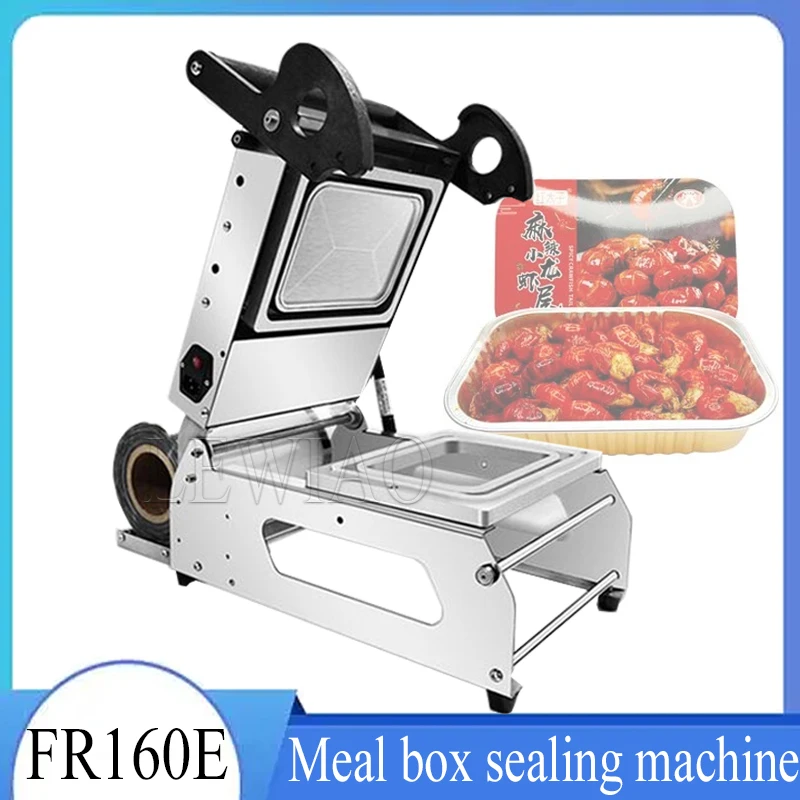 

Commercial Portable Vacuum Sealer Hand Press Sealing Machine Disposable Plastic Lunch Box Tray Packaging Machine 220V