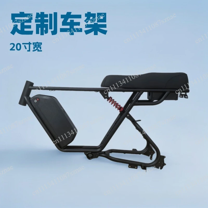 Electric Bike Frame Retro Style Electric Motorcycle Frame Universal Replacement Bracket For Electric Bicycle Modification