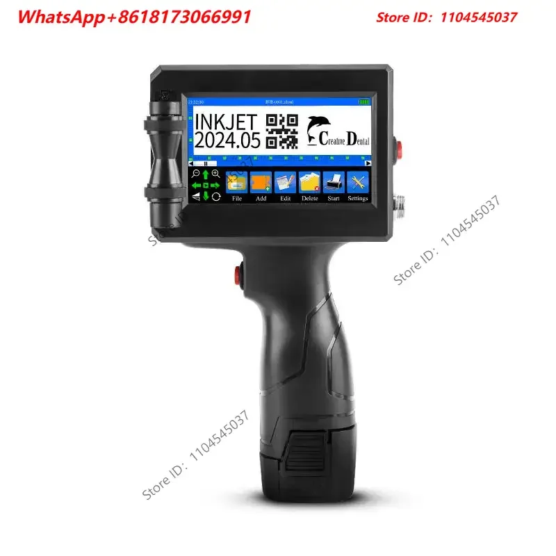 Multi-language support Handheld inkjet printer kit Expiration date label Portable printer Touch screen printing
