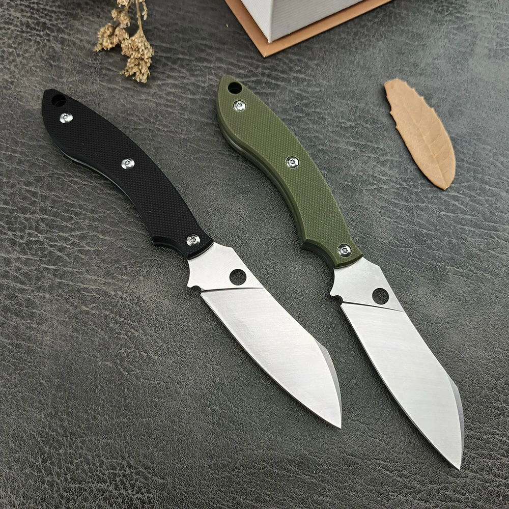 STOK Outdoor Adventure Straight Knife, High Hardness D2 Steel Sharp Fixed Blade Knife, Kydex Sheath, G10 Handle, Camping Tools