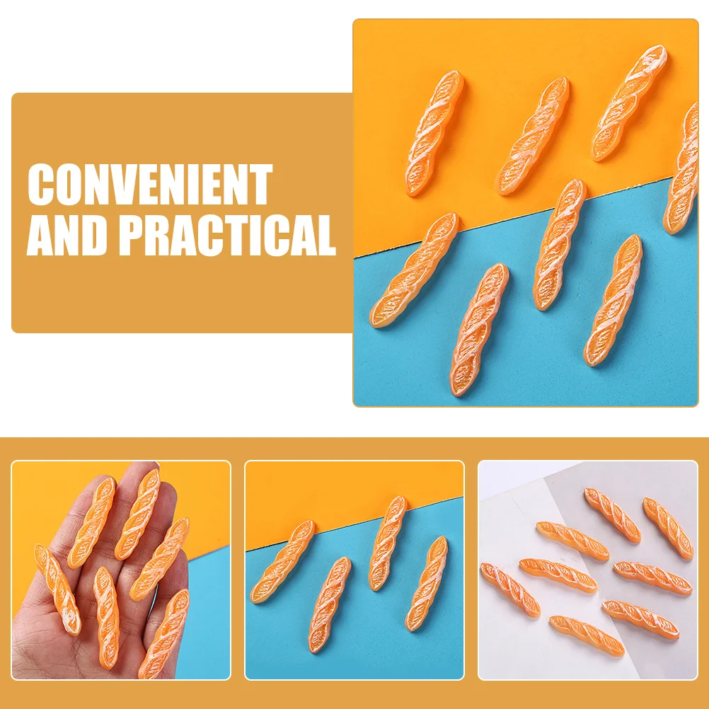 

10pcs Realistic Bread Fake Food Simulation Mini Bread Prop For House Diy Decoration Simulation Mini Bakery Ornament Display