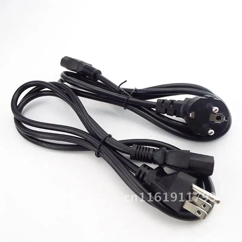 1.5m IEC EU C13 Computer AC Power Supply Cable copper Extension Cord wire 18awg 7A connector Printer For PC Monitor Printer C1