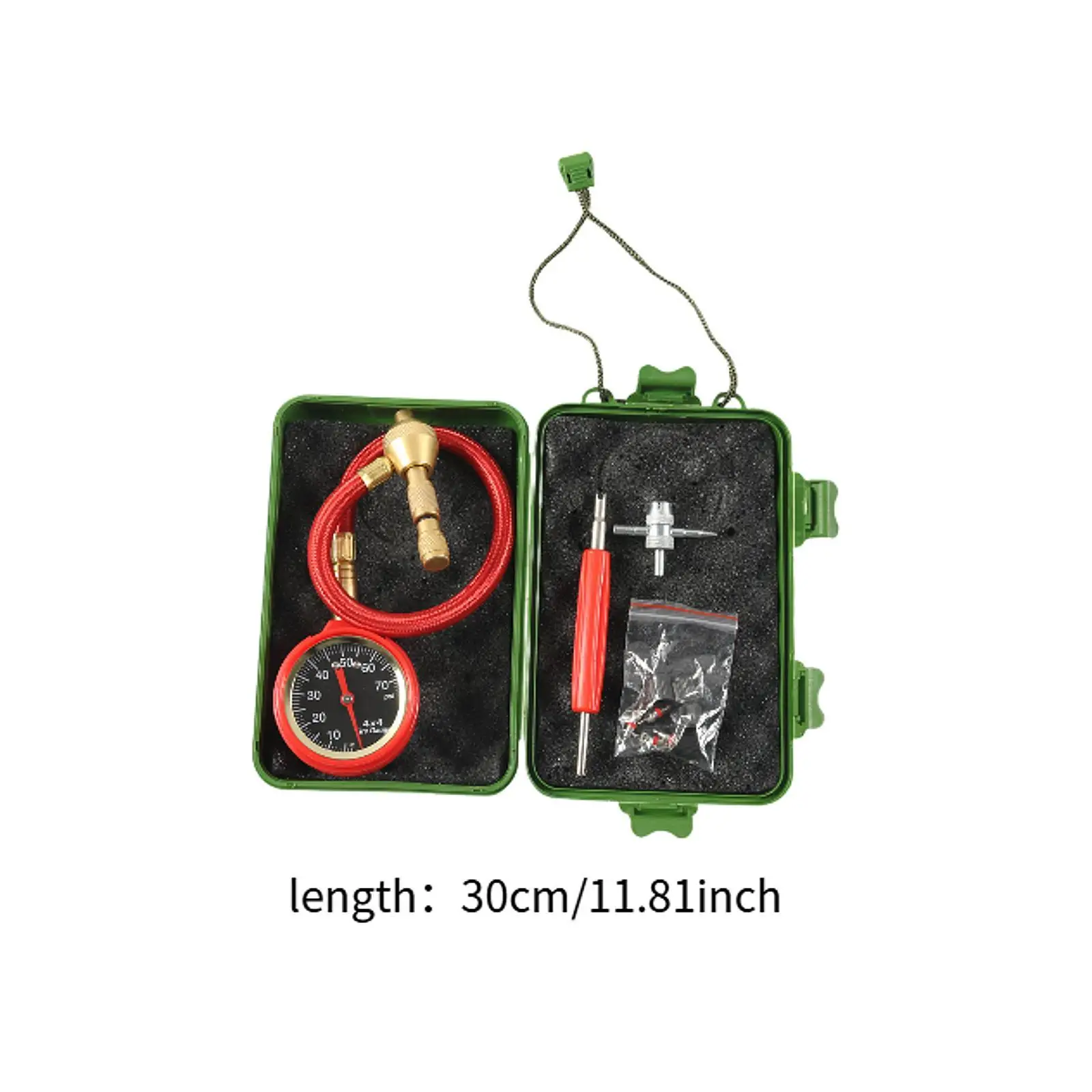 Kit de desinflado de neumáticos profesional de alto rendimiento con estuche medidor de presión de neumáticos portátil para vehículos todoterreno motocicleta ATV