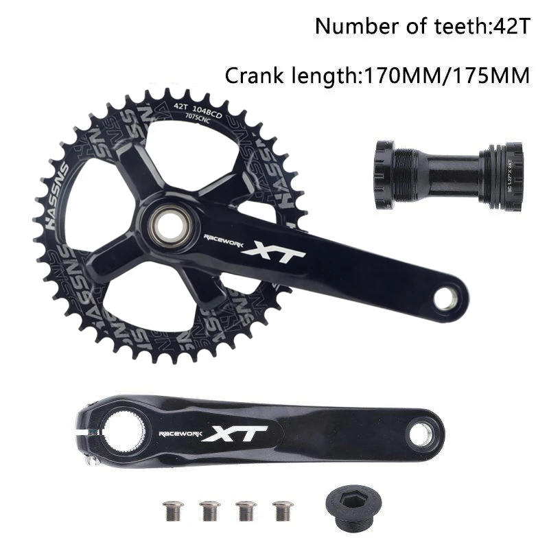 BMX MTB クランクセット 22mm Amazon | BUCKLOS MTBクランクセット スクエアテーパー 22/24/26/32/38