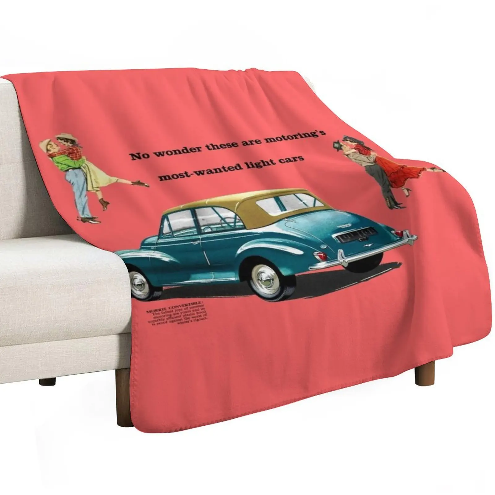 MORRIS MINOR CONVERTIBLE - BROCHURE Throw Blanket Giant Sofa christmas gifts for sofa Hairys Beautifuls Weighted Blankets