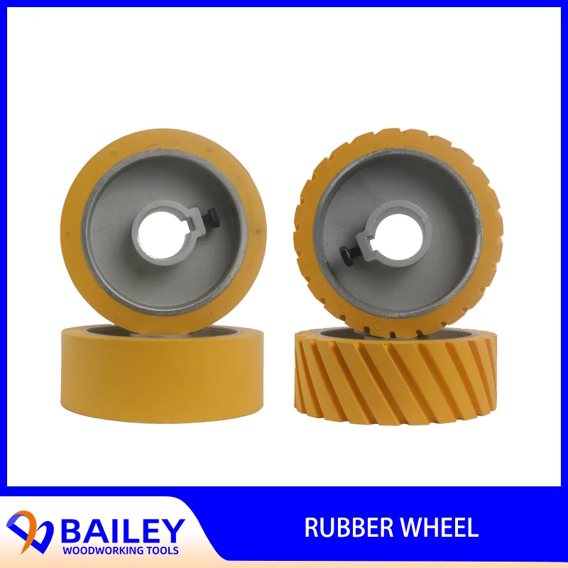 

BAILEY 1Pair High Quality 140X35X50mm Rubber Wheel For Four Sides Moulder Planner Woodworking Tool Accessories