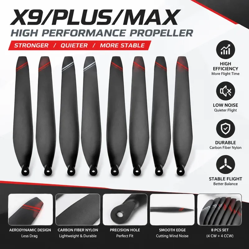 for Haoying X8 Plus Drone Propeller 32120 Blades 32 Inch Multi Rotor Replacement Parts