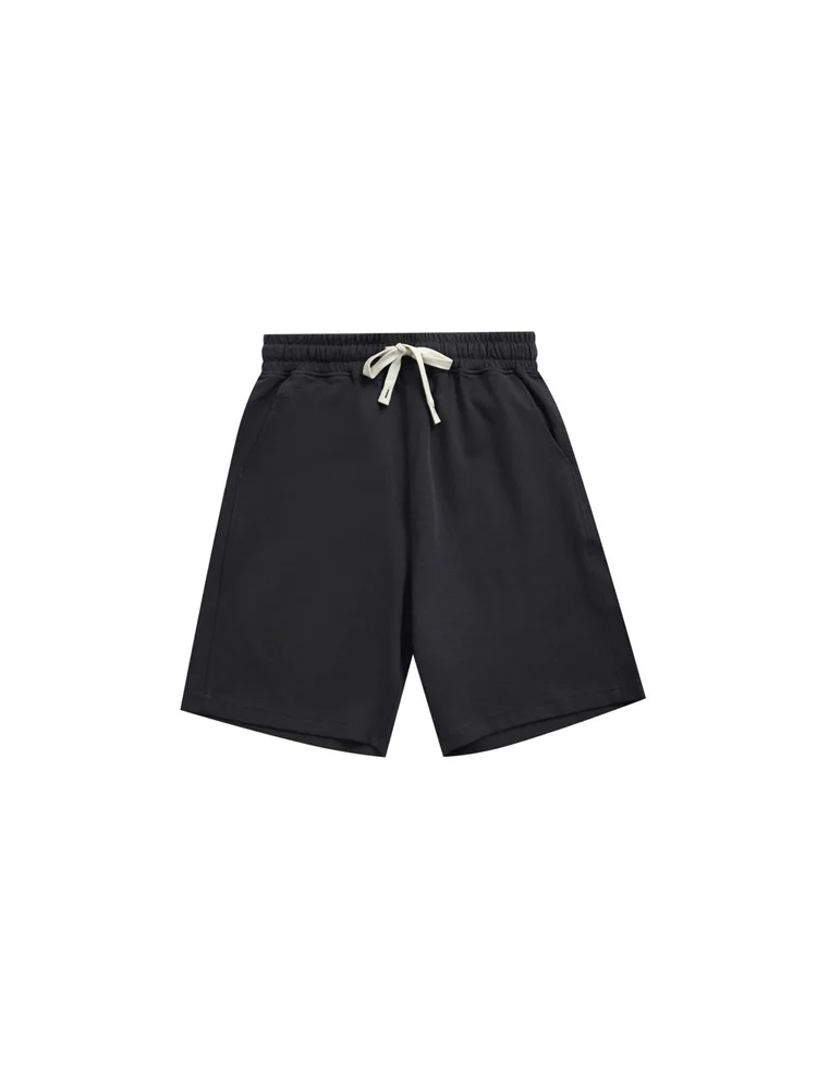 Sycpman 260 Gram Effen Kleur Twill Dubbelzijdige Katoenen Shorts Voor Mannen En Vrouwen Paar Losse Casual Veelzijdige Vijfde Broek