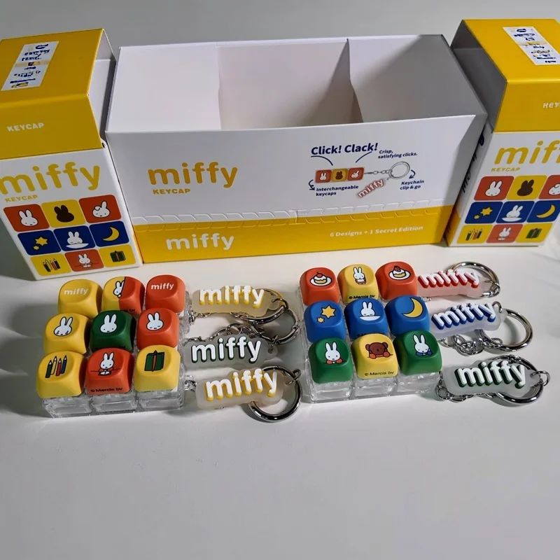 In Stock Miffy Rabbit Stress Relief Series Blind Box Mechanical Keyboard Keycap Cute Trendy Toy Creative Ornament Toy Gift