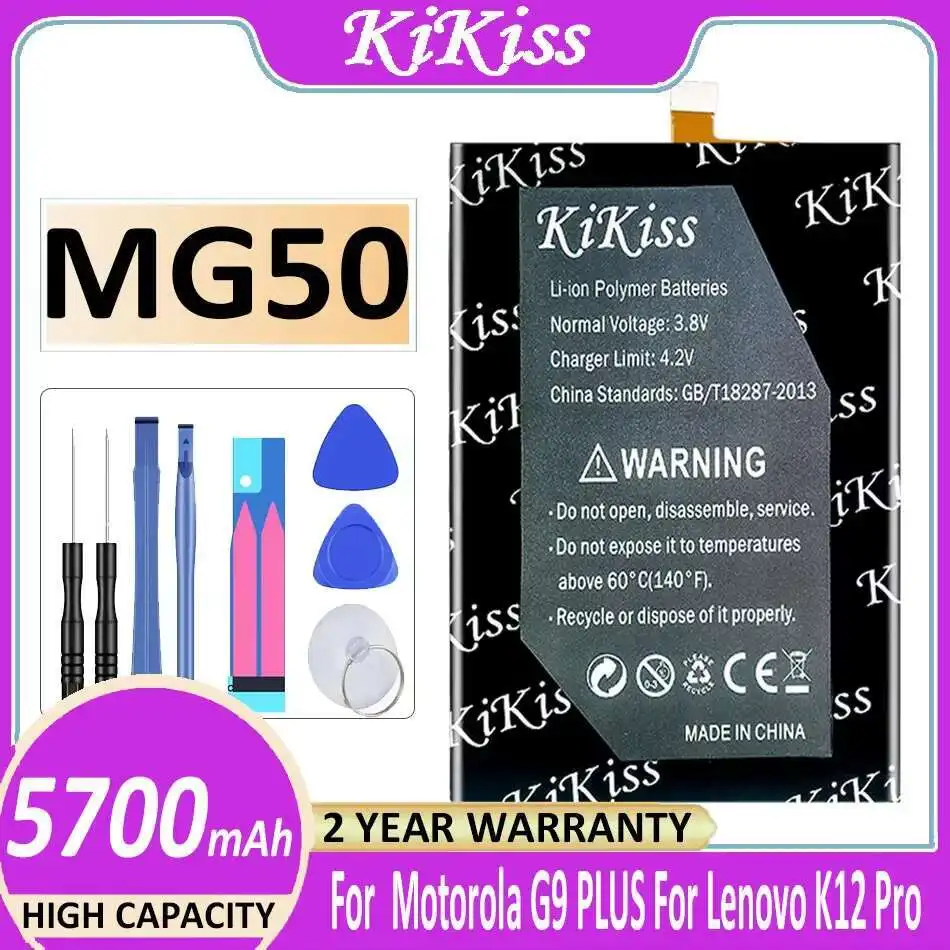

Mobile Phone Battery MG50 5700mAh For Motorola Moto G9 Plus G9+ For Lenovo K12 Pro XT2091-7